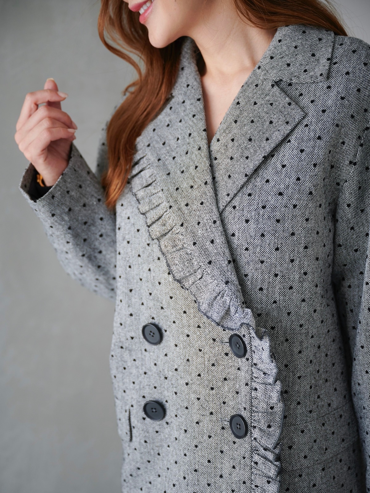 ハートフリルジャケット【10月10日(金)21:00発売】 | TOPS | OBLI