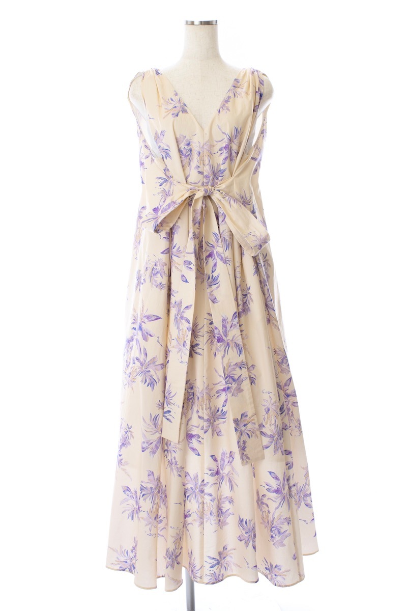 リーフリボンワンピース/ピンク【残り1点】