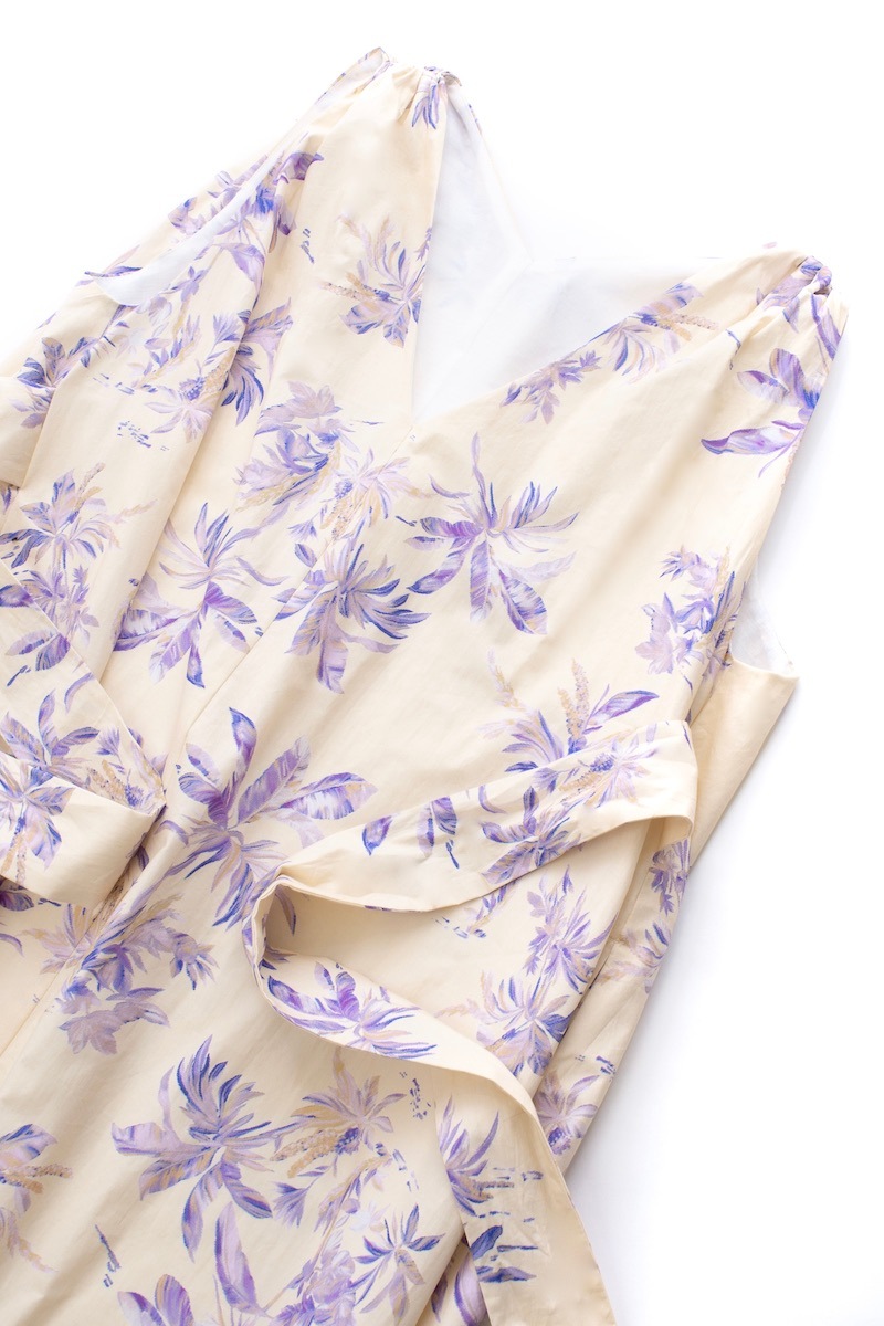 リーフリボンワンピース/ピンク【残り1点】