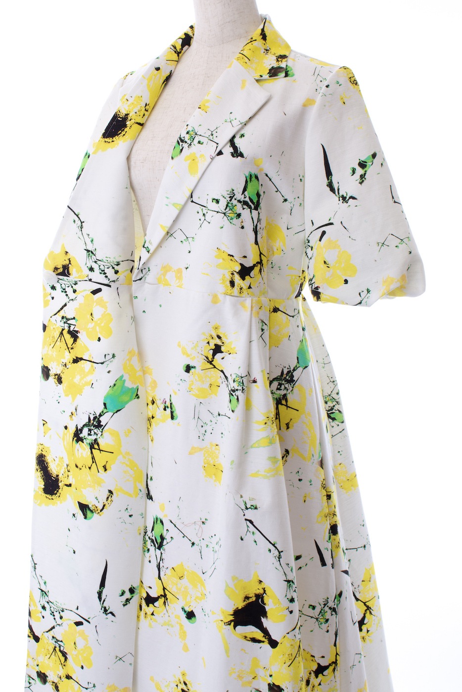 ジャケットワンピース/イエロー | DRESS | OBLI