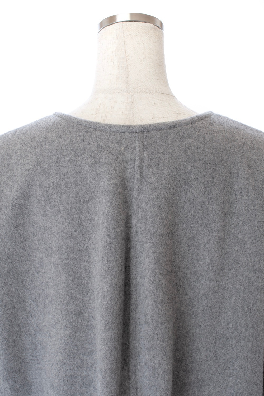 Vネックウールトップス/グレー | TOPS | OBLI