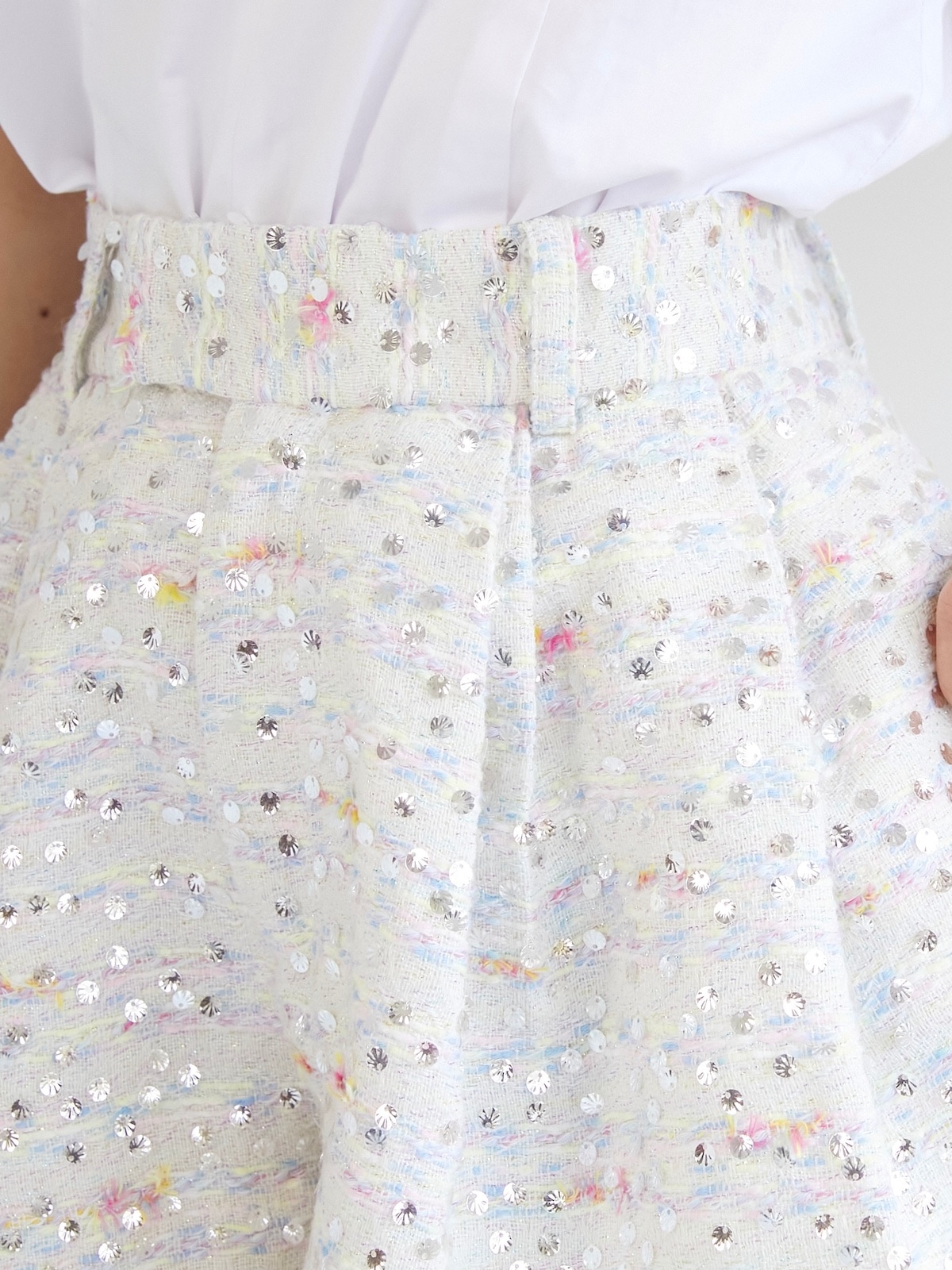 スパンコールツイードショートパン | BOTTOMS | OBLI