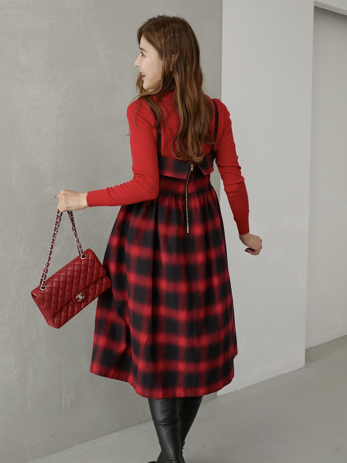 チェックキャミワンピース【残りわずか】 | DRESS | OBLI