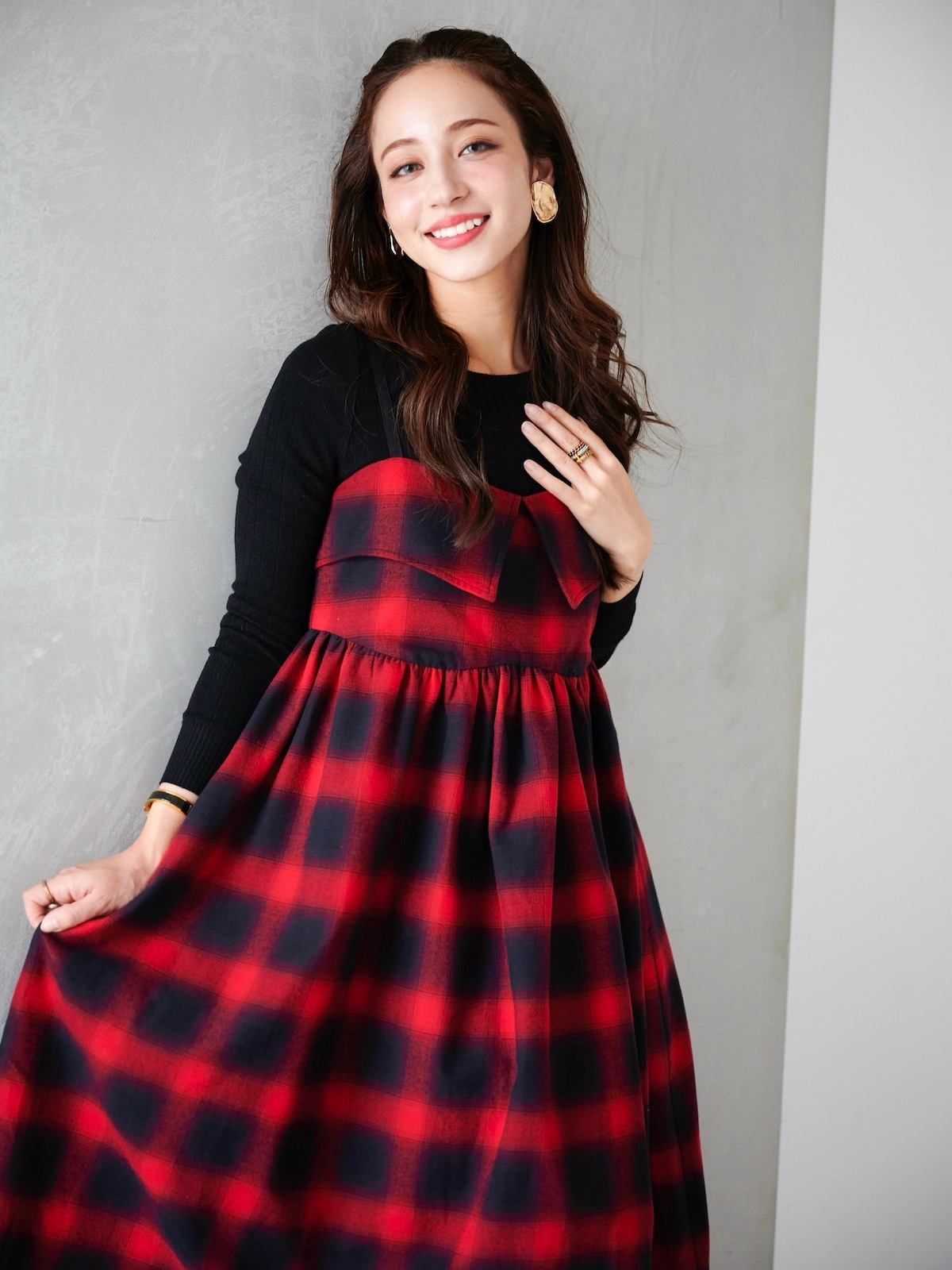 チェックキャミワンピース【残りわずか】 | DRESS | OBLI