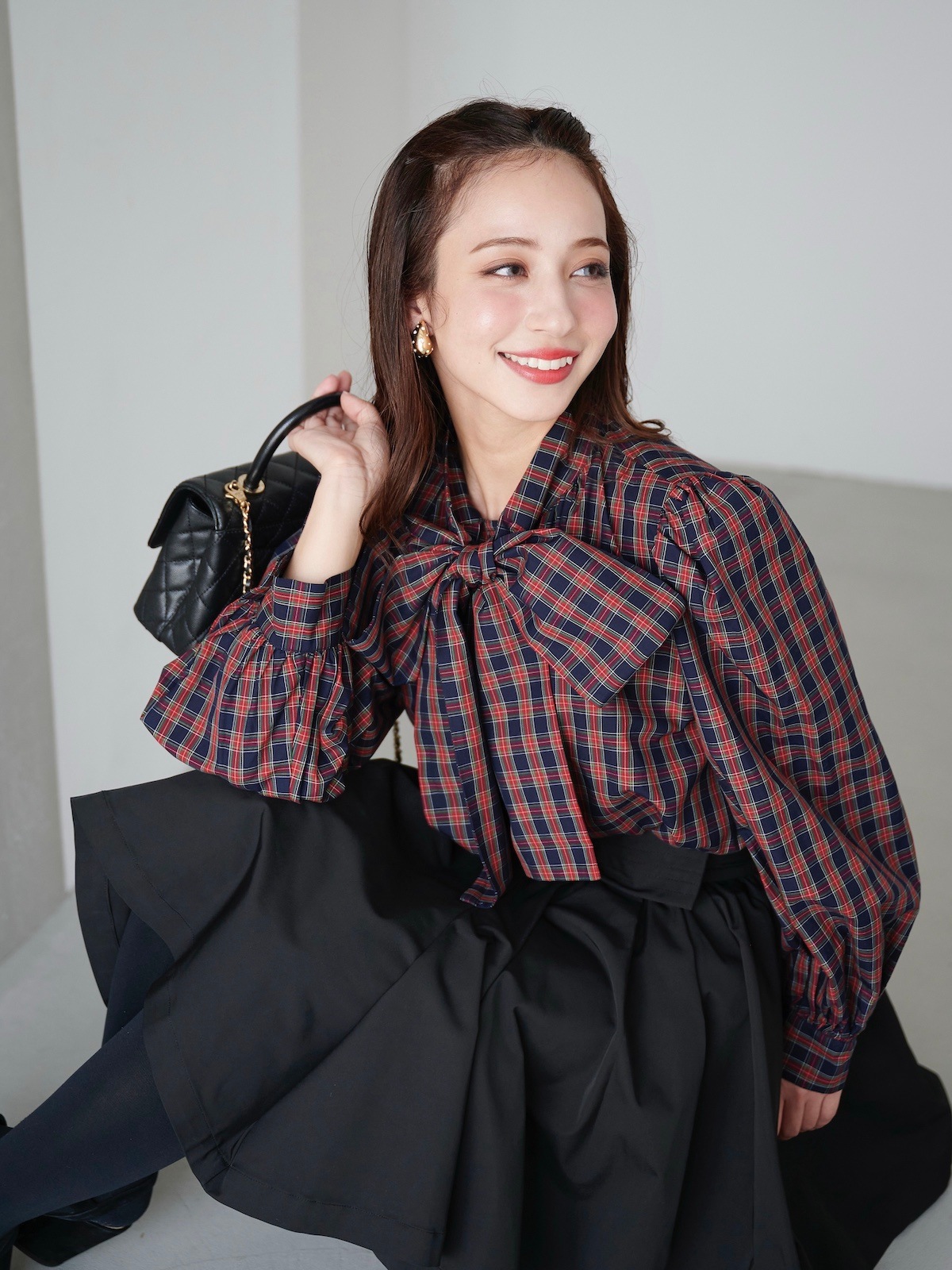 美品✨ロイスクレヨン フリル ボウタイ バンドカラー ブラウス チェックシャツ NEW ITEMS | ロイスクレヨン公式サイト | Lois CRAYON official website