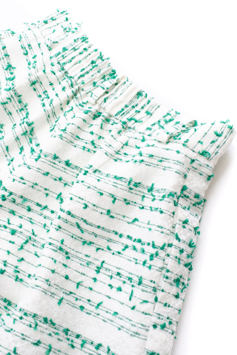 【obliM】米沢別注ツイードショートパンツ/グリーン