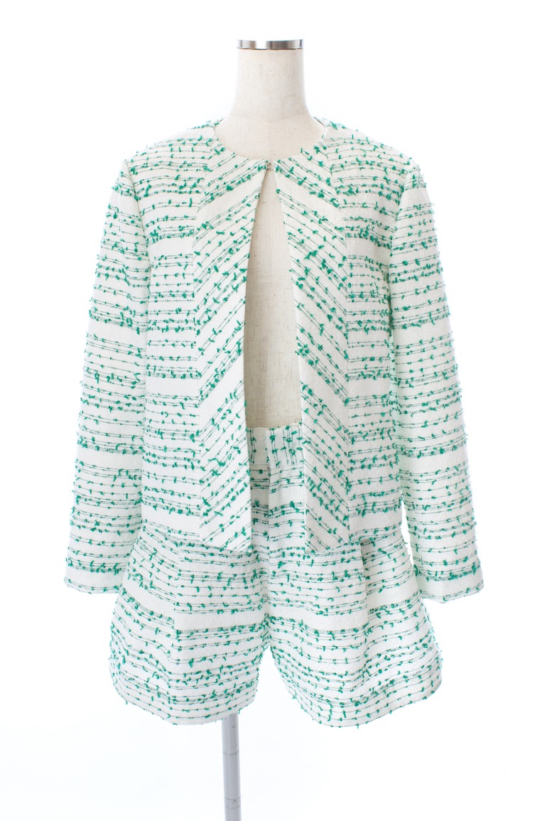 【obliM】米沢別注ツイードショートパンツ/グリーン