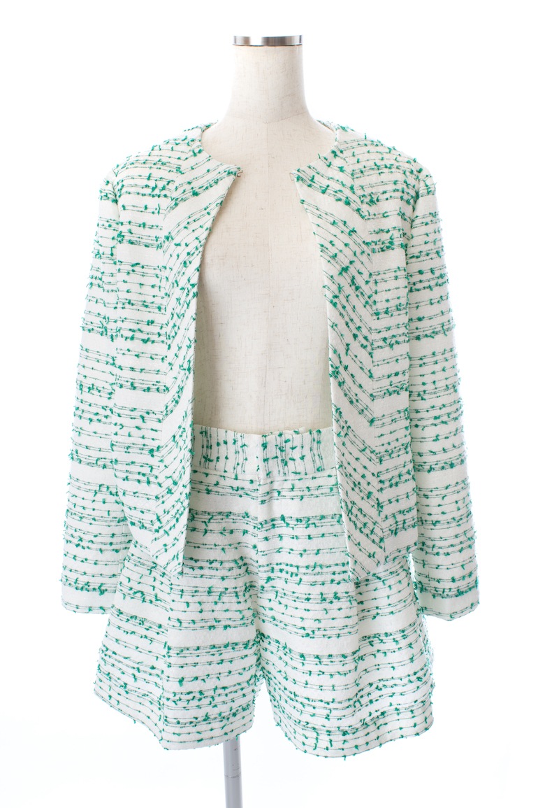 【obliM】米沢別注ツイードショートパンツ/グリーン