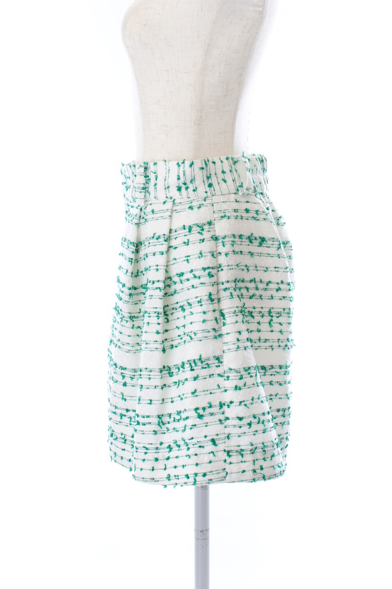 【obliM】米沢別注ツイードショートパンツ/グリーン