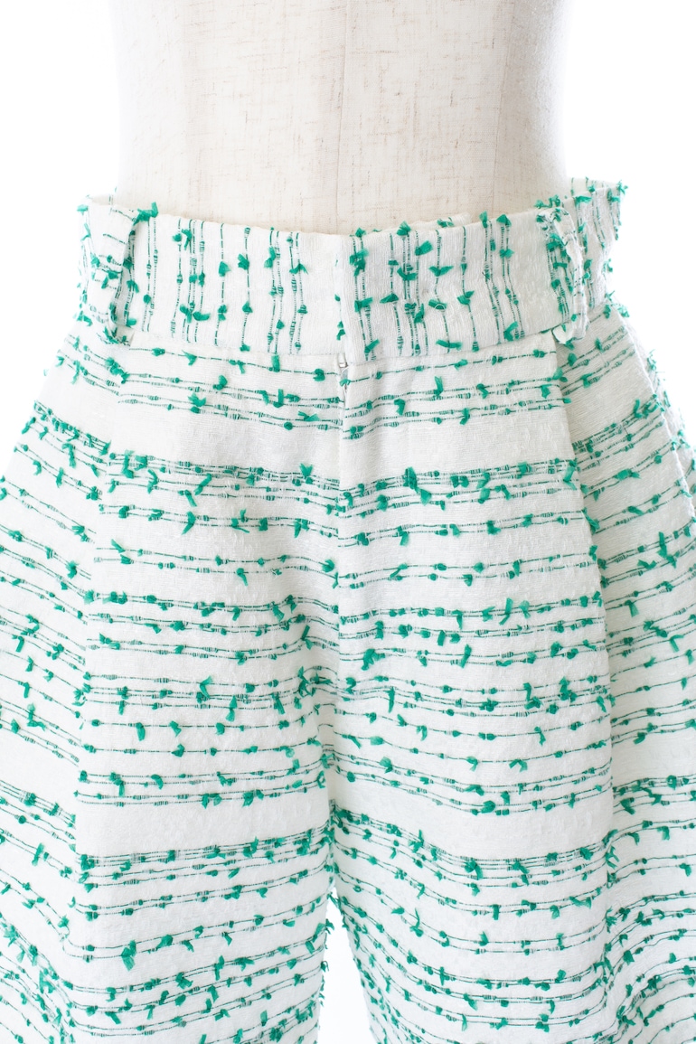 【obliM】米沢別注ツイードショートパンツ/グリーン