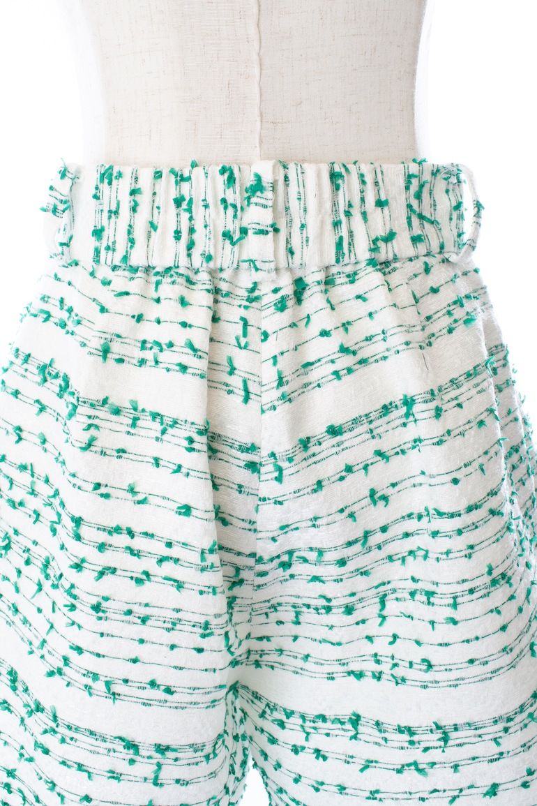 【obliM】米沢別注ツイードショートパンツ/グリーン