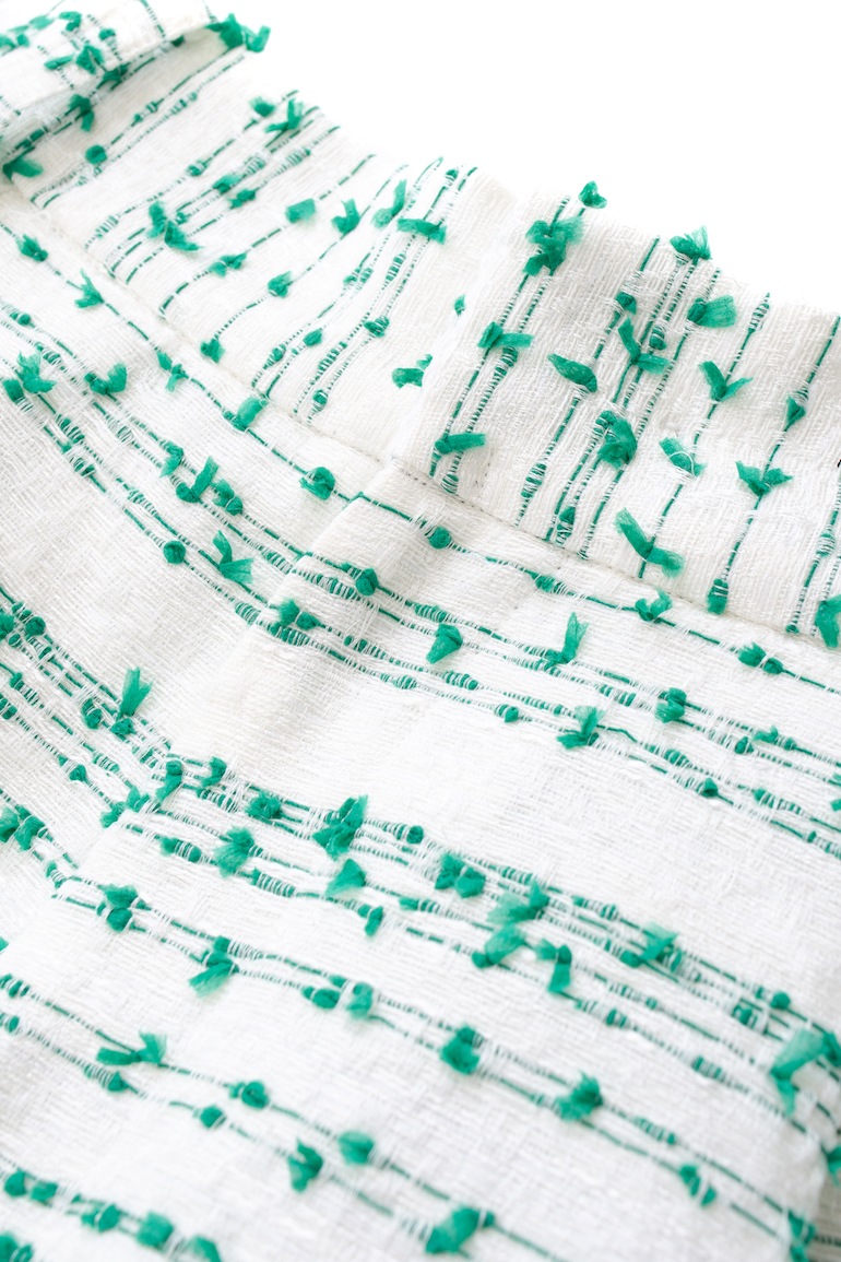 【obliM】米沢別注ツイードショートパンツ/グリーン