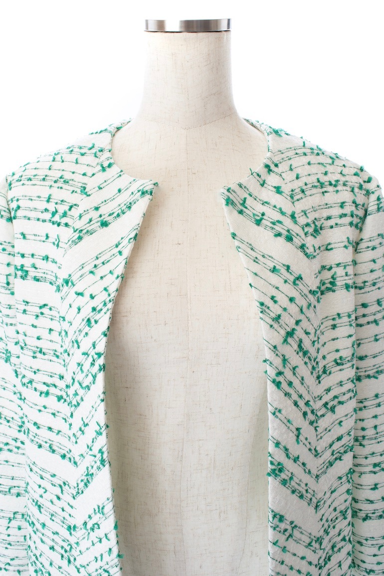 【obliM】米沢別注ツイードジャケット/グリーン【残り4点】