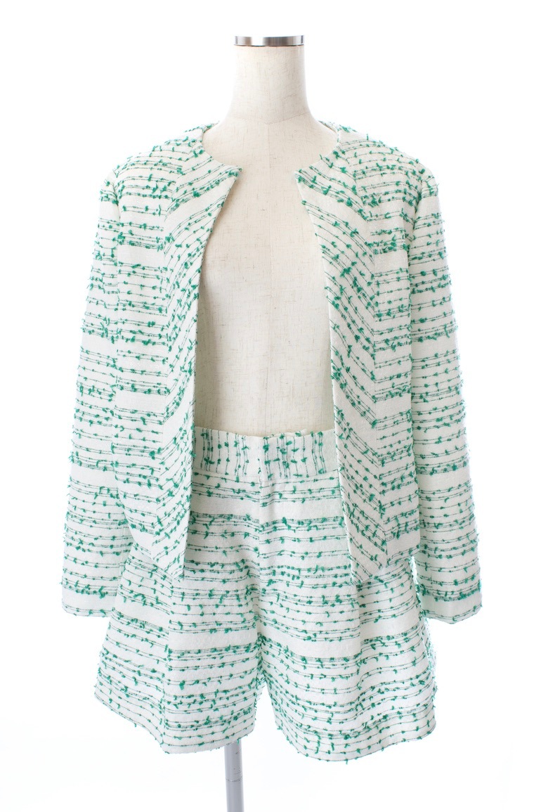 【obliM】米沢別注ツイードジャケット/グリーン【残り4点】