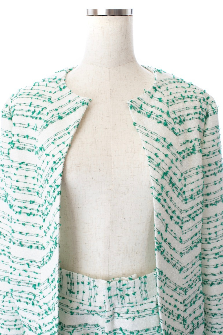 【obliM】米沢別注ツイードジャケット/グリーン【残り4点】