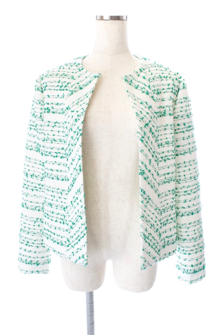 【obliM】米沢別注ツイードジャケット/グリーン【残り4点】