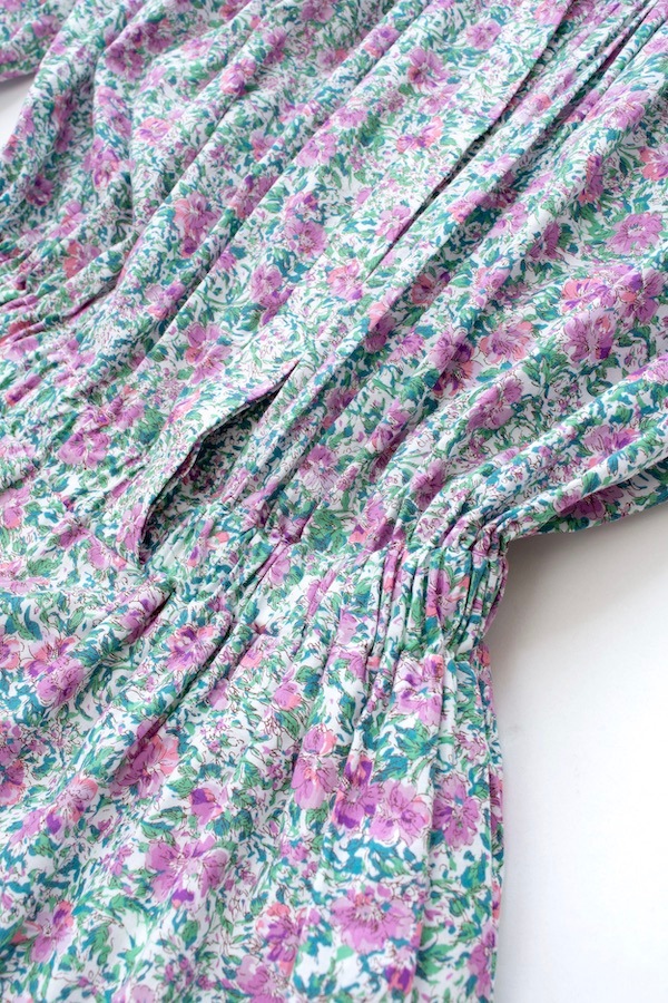 【OBLI】オブリ＊フラワーベルトワンピース　シャツ　花柄　ロング丈　1 フラワーベルトワンピース | DRESS | OBLI