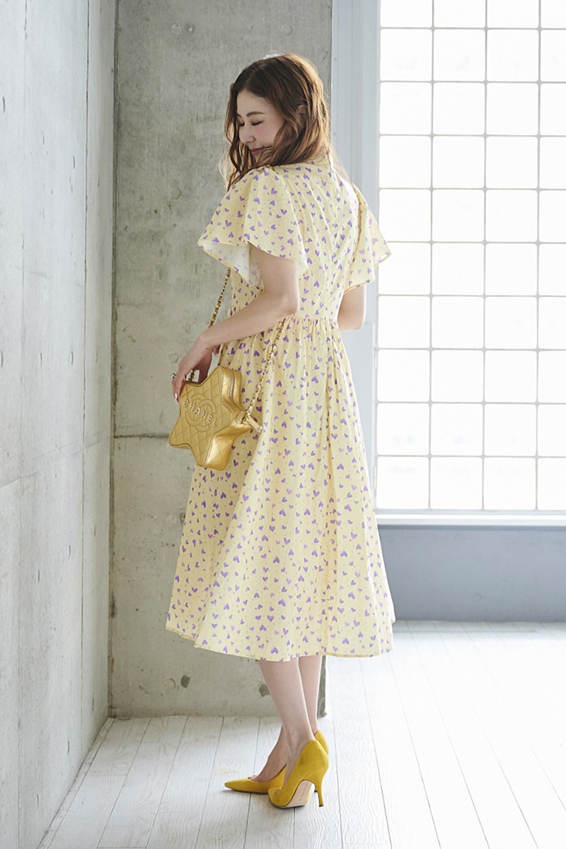 OBLI パープルハートワンピース 0サイズ（S相当）　※7/17〜26発送不可 パープルハートワンピース | ALL ITEM | OBLI