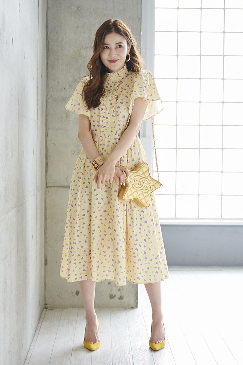 パープルハートワンピース | DRESS | OBLI
