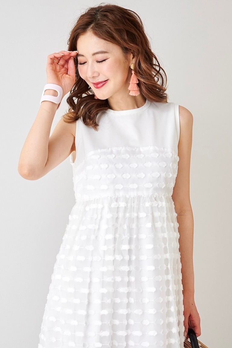 オブリ 【新品タグ付き】OBLI ドットワンピース Mサイズ obli ドット