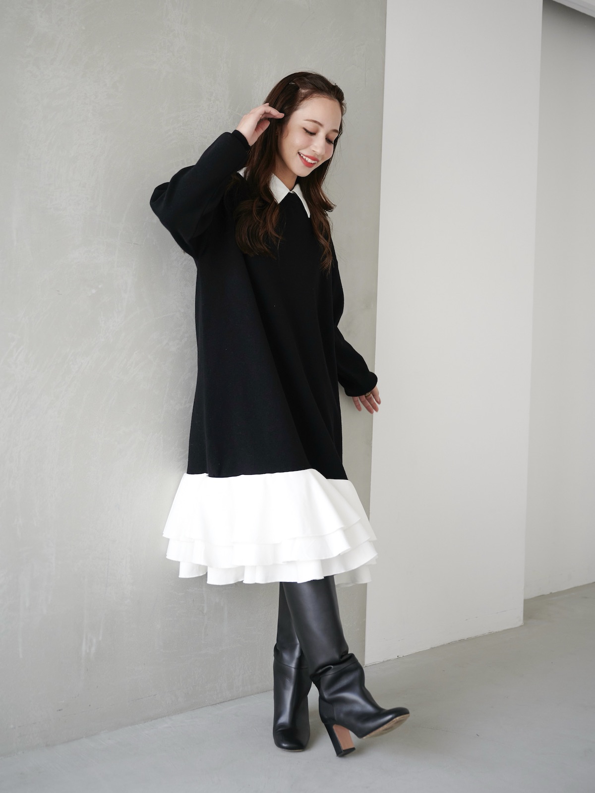 【予約】ペタルドッキングワンピース【残り2点】