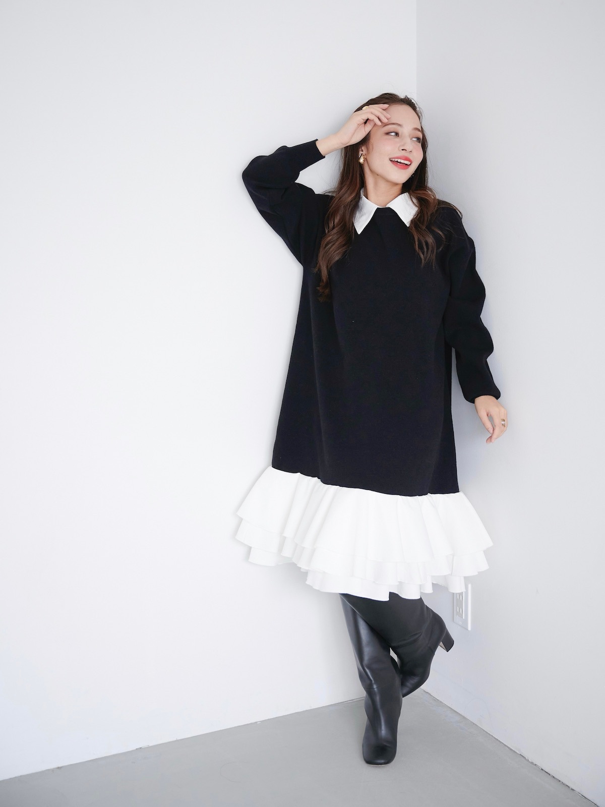 【予約】ペタルドッキングワンピース【残り2点】