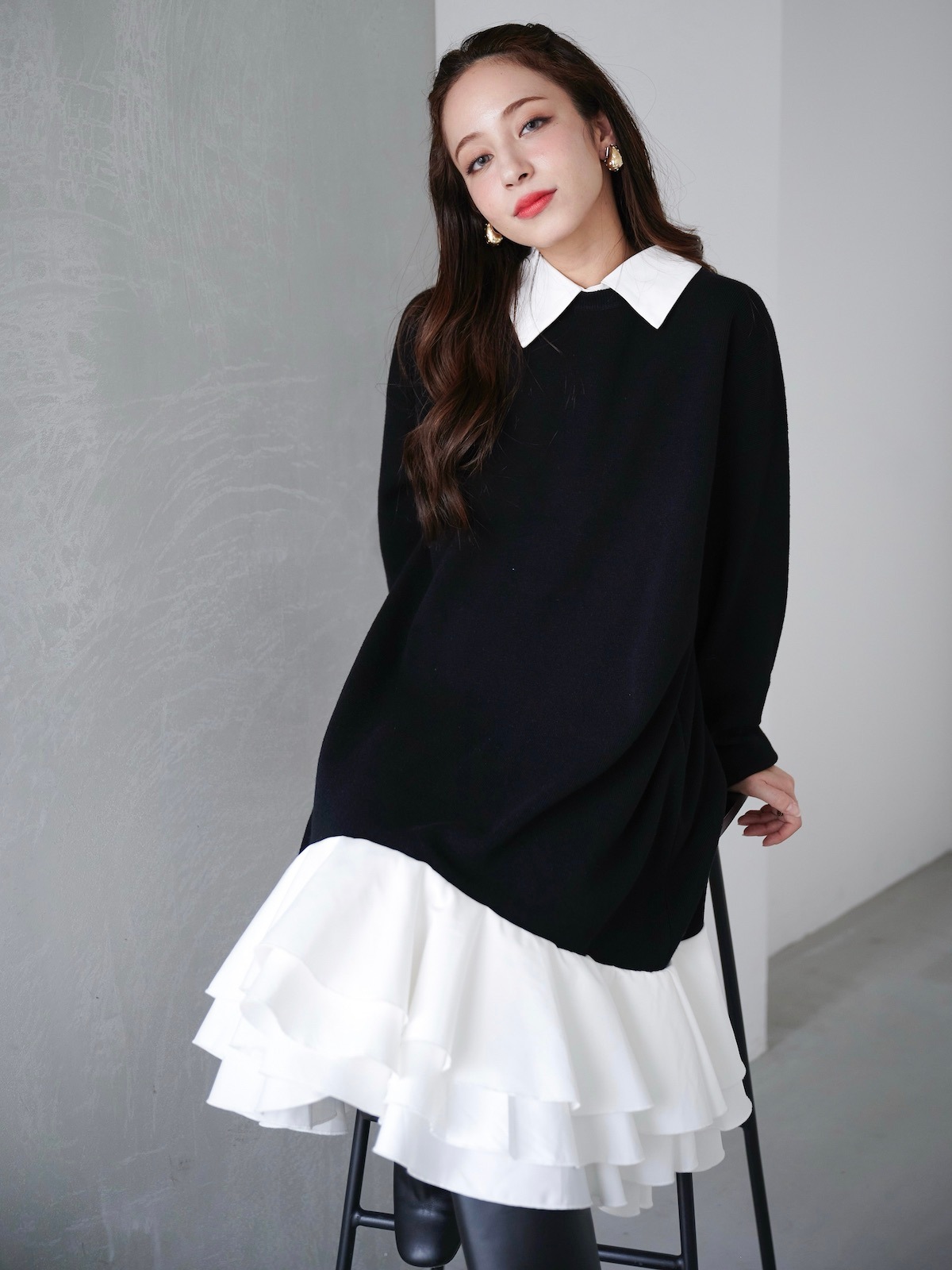 【予約】ペタルドッキングワンピース【残り2点】