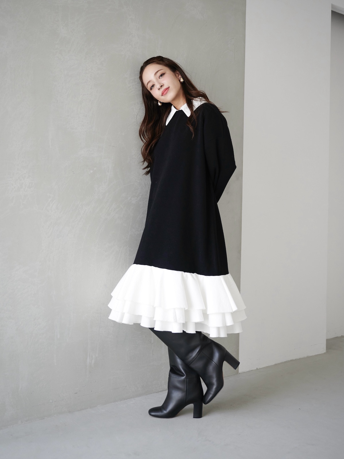 【予約】ペタルドッキングワンピース【残り2点】