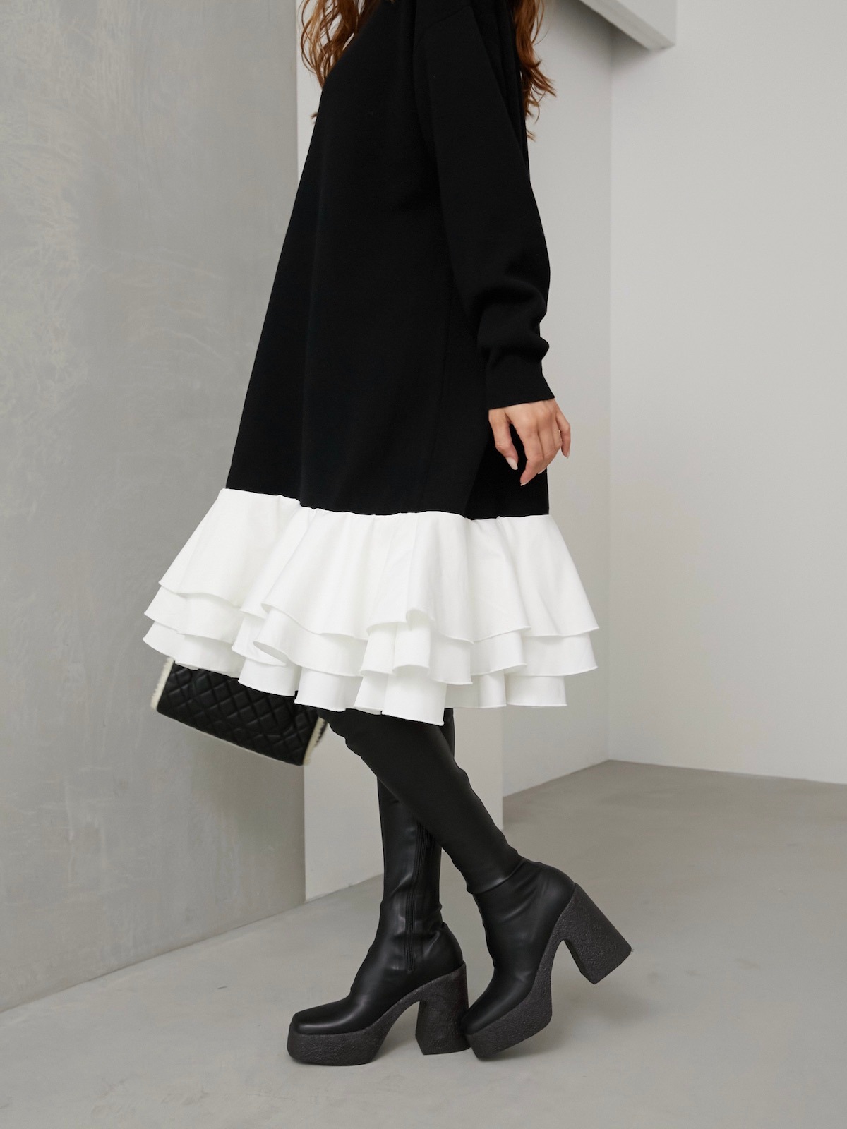 【予約】ペタルドッキングワンピース【残り2点】