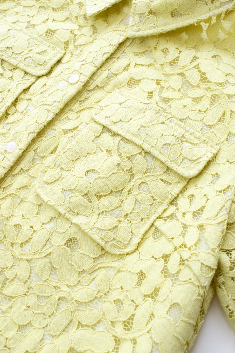ライムイエローレースワンピース【残りわずか】