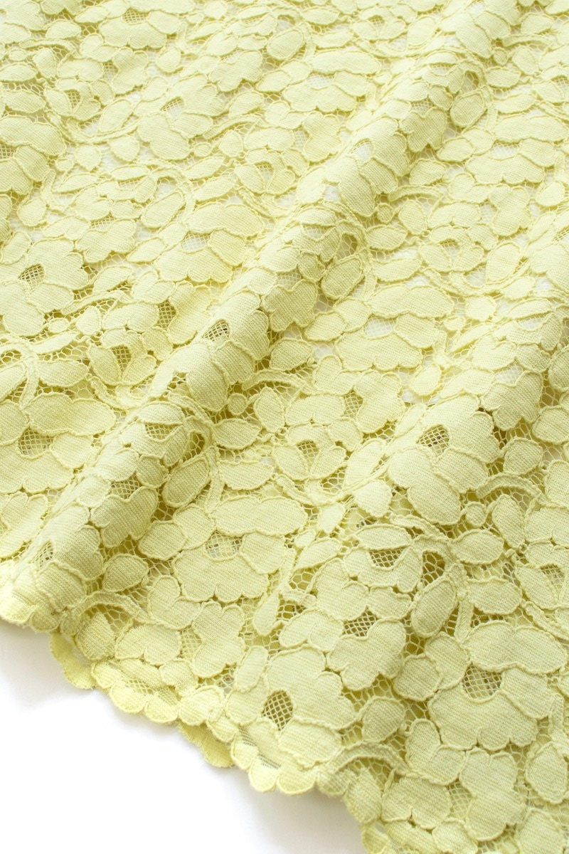 ライムイエローレースワンピース【残りわずか】