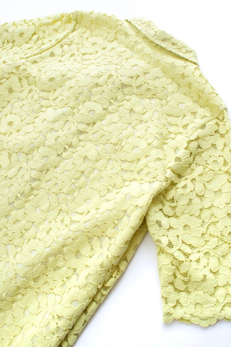 オブリ　OBLI イエローレースワンピース ライムイエローレースワンピース【残りわずか】 | DRESS | OBLI