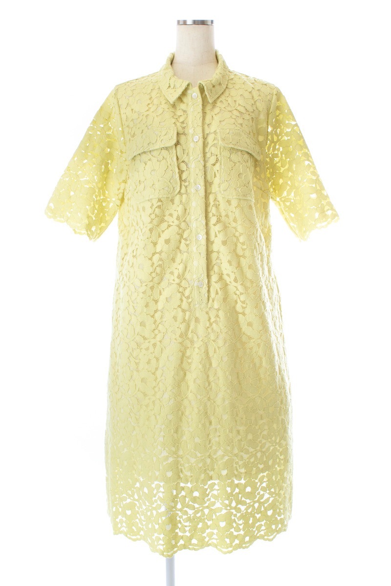 ライムイエローレースワンピース【残りわずか】