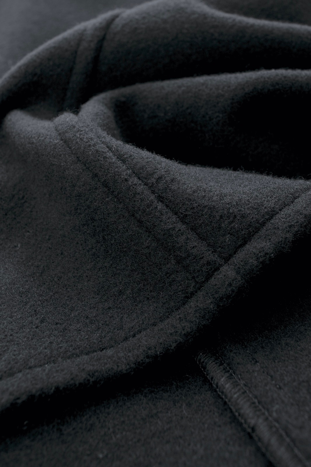 Vネックウールトップス/ブラック