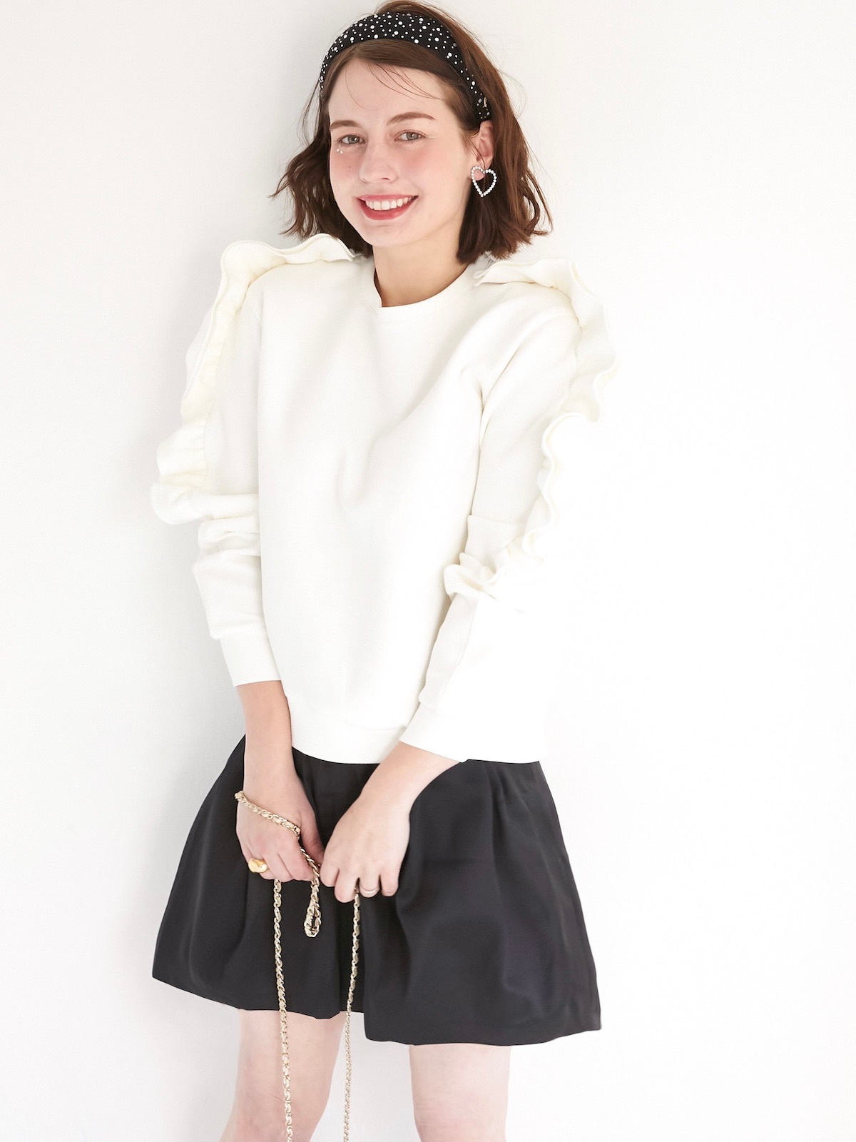 フリルスウェット