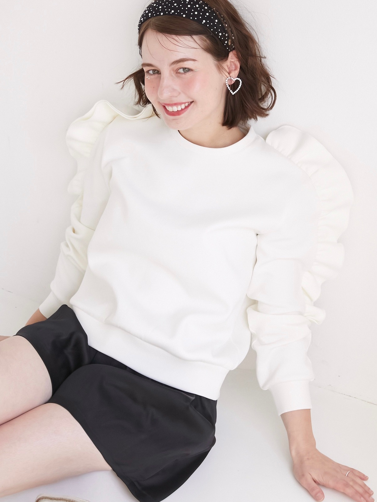 フリルスウェット