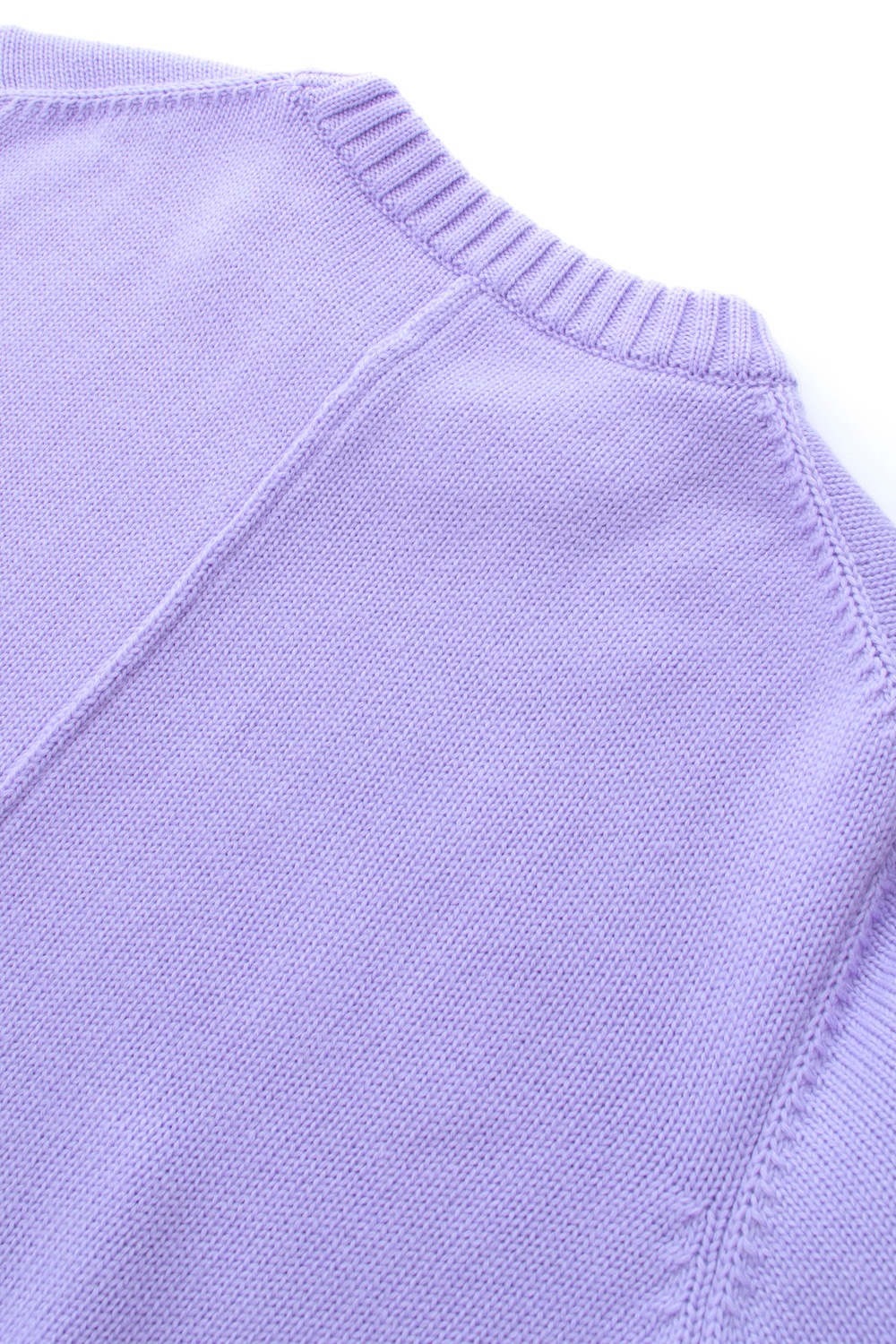 バックスリットカラーニット/パープル【残り4点】