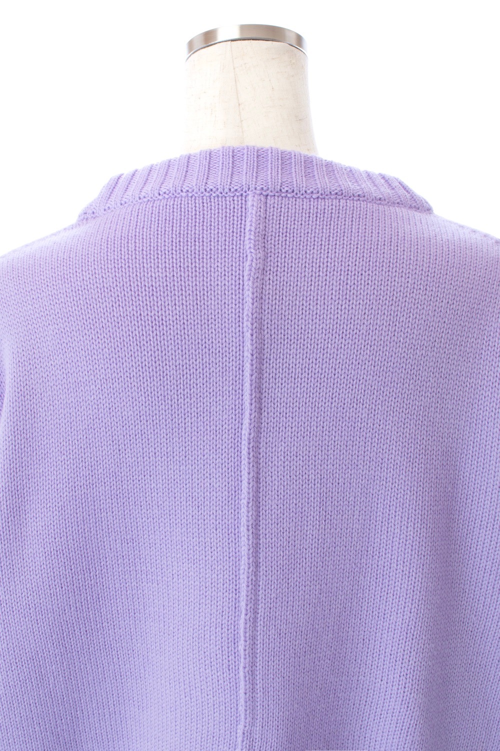 バックスリットカラーニット/パープル【残り4点】