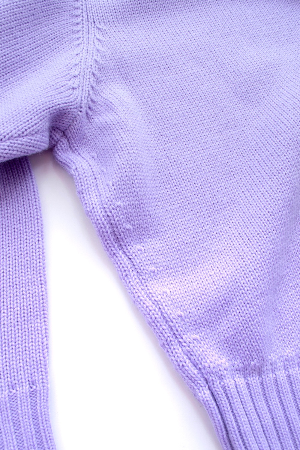 バックスリットカラーニット/パープル【残り4点】
