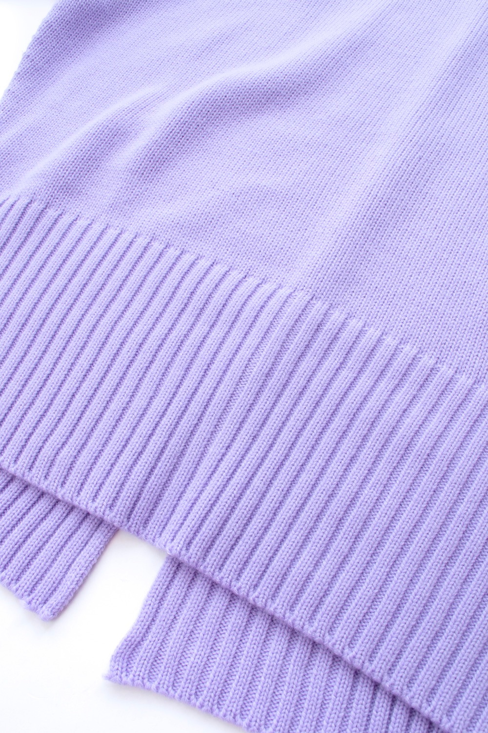 バックスリットカラーニット/パープル【残り4点】