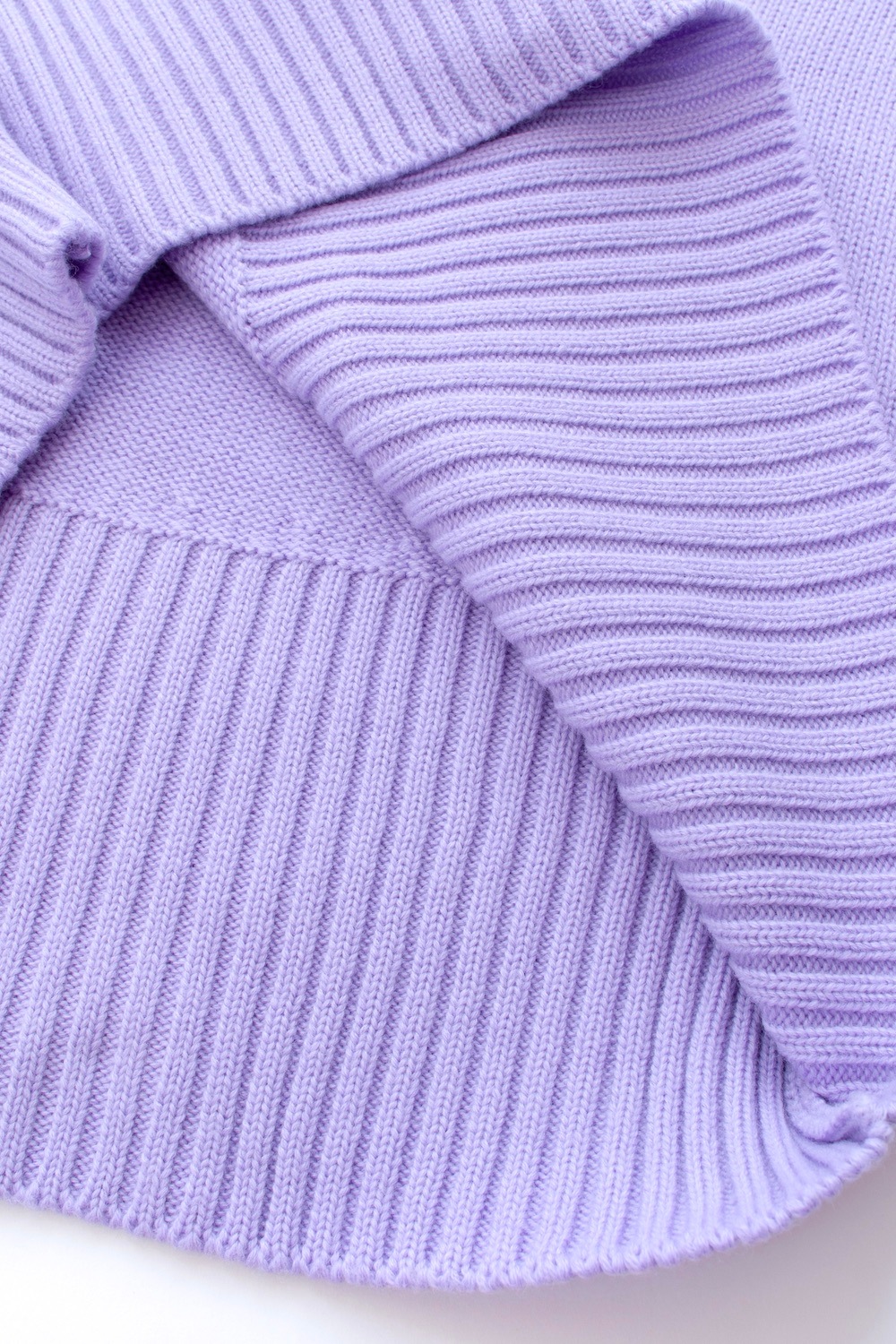 バックスリットカラーニット/パープル【残り4点】