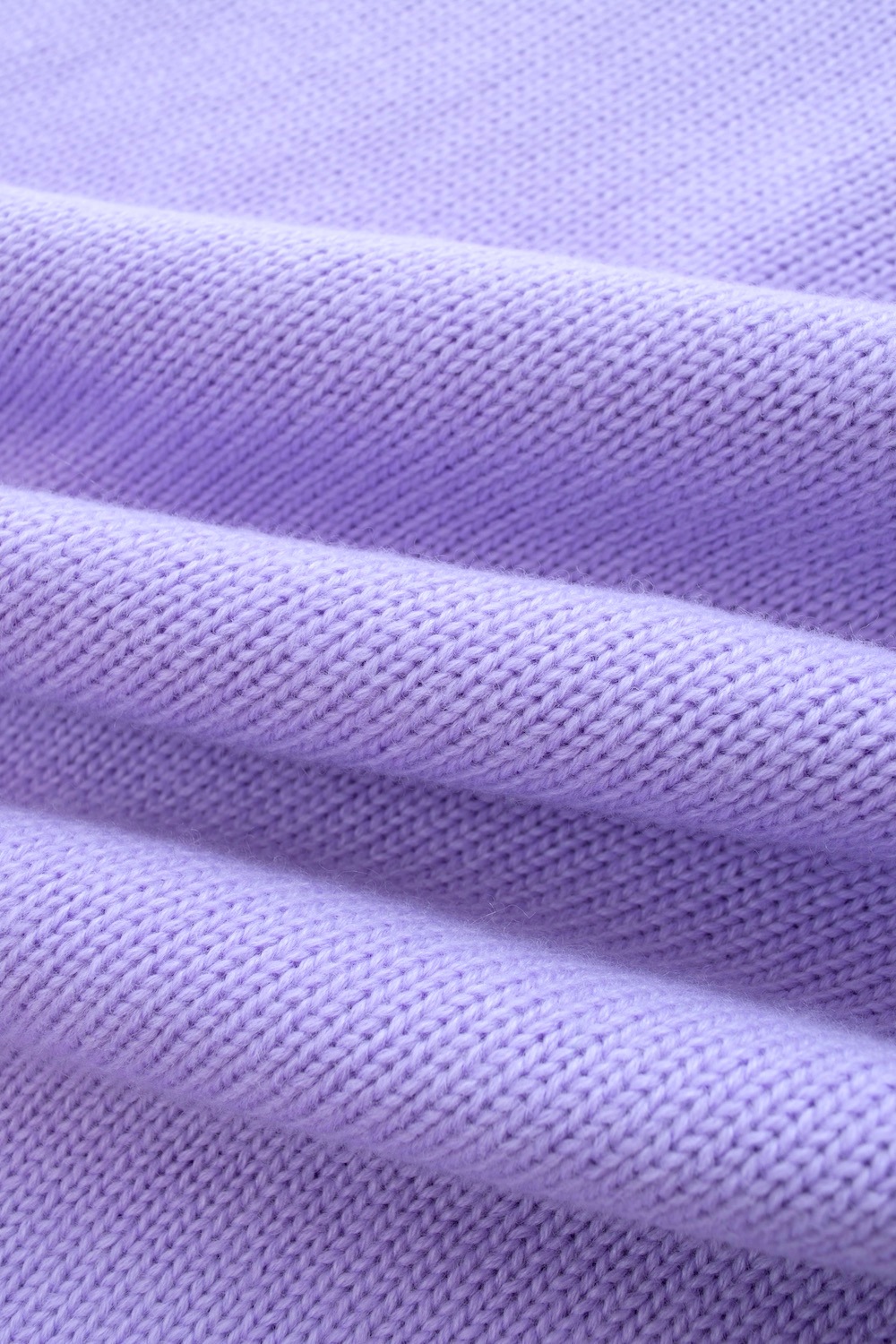 バックスリットカラーニット/パープル【残り4点】