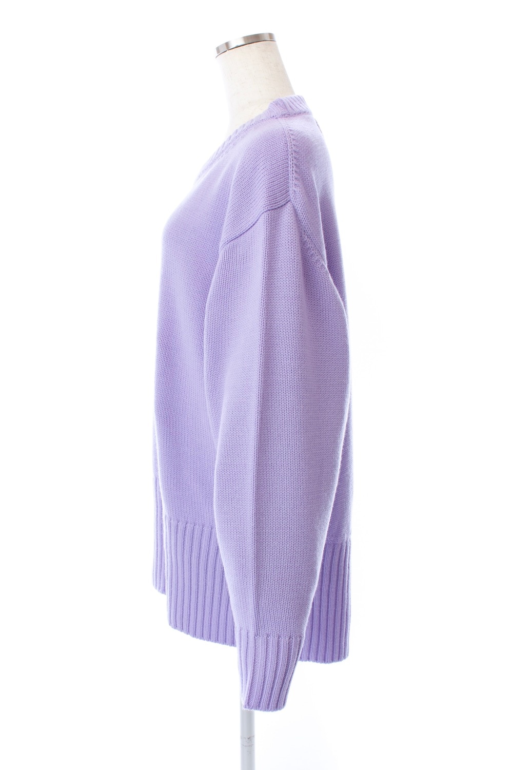 バックスリットカラーニット/パープル【残り4点】