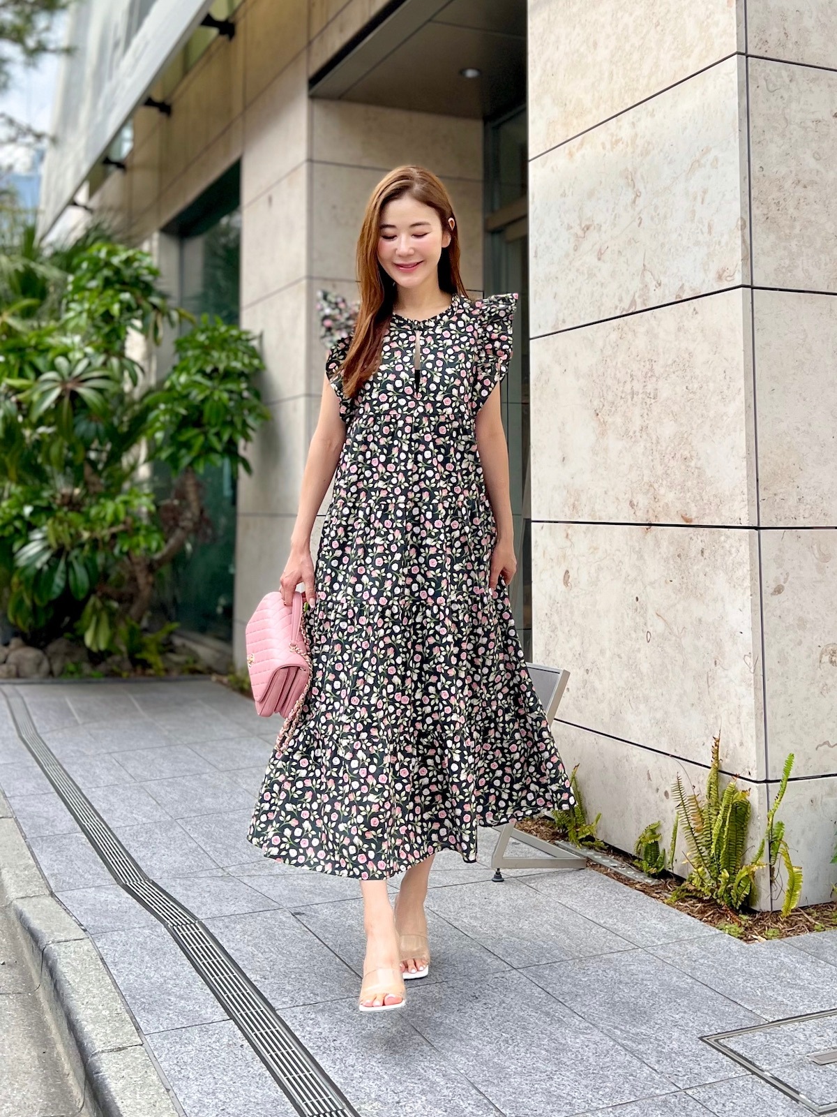 【OBLI】ジャガードフリルワンピース ジャガードフリルワンピース【残り3点】 | DRESS | OBLI