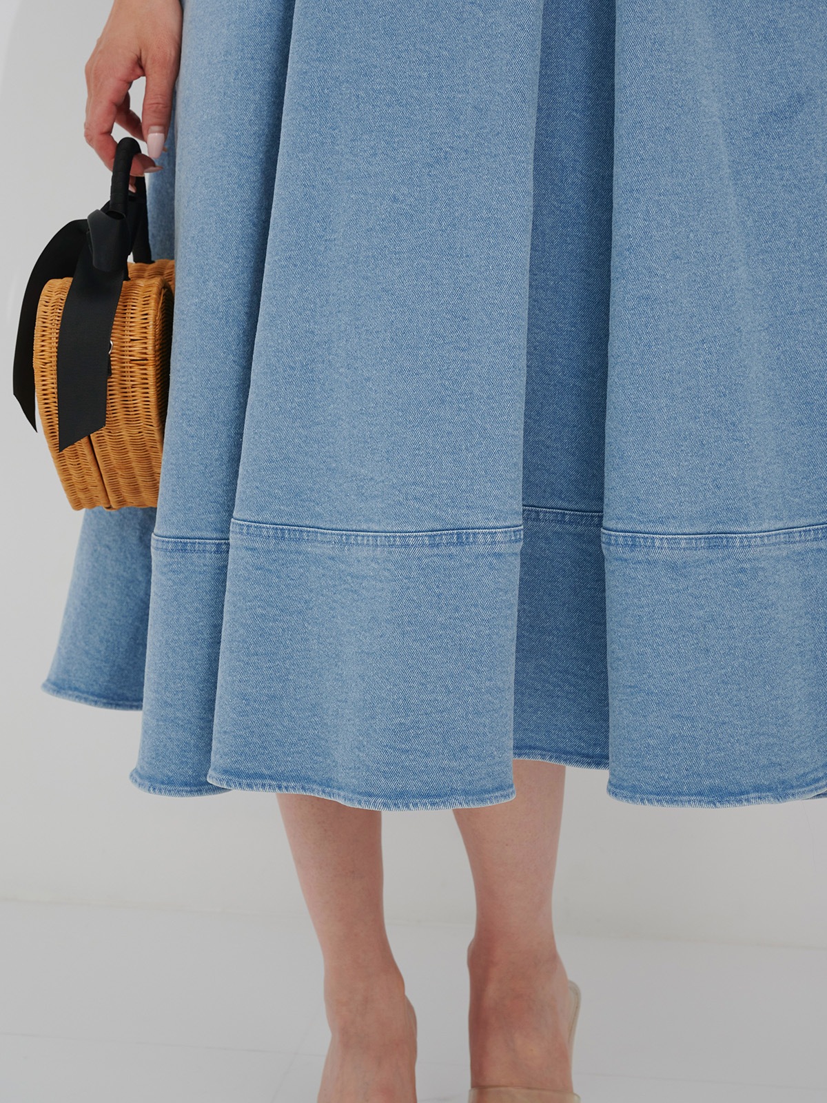 デニムリボンワンピース | DRESS | OBLI