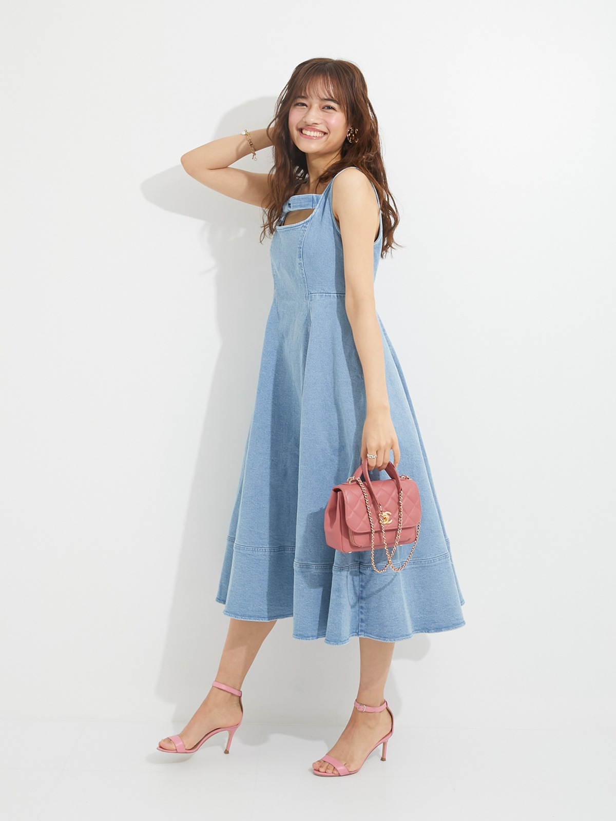 デニムリボンワンピース | DRESS | OBLI
