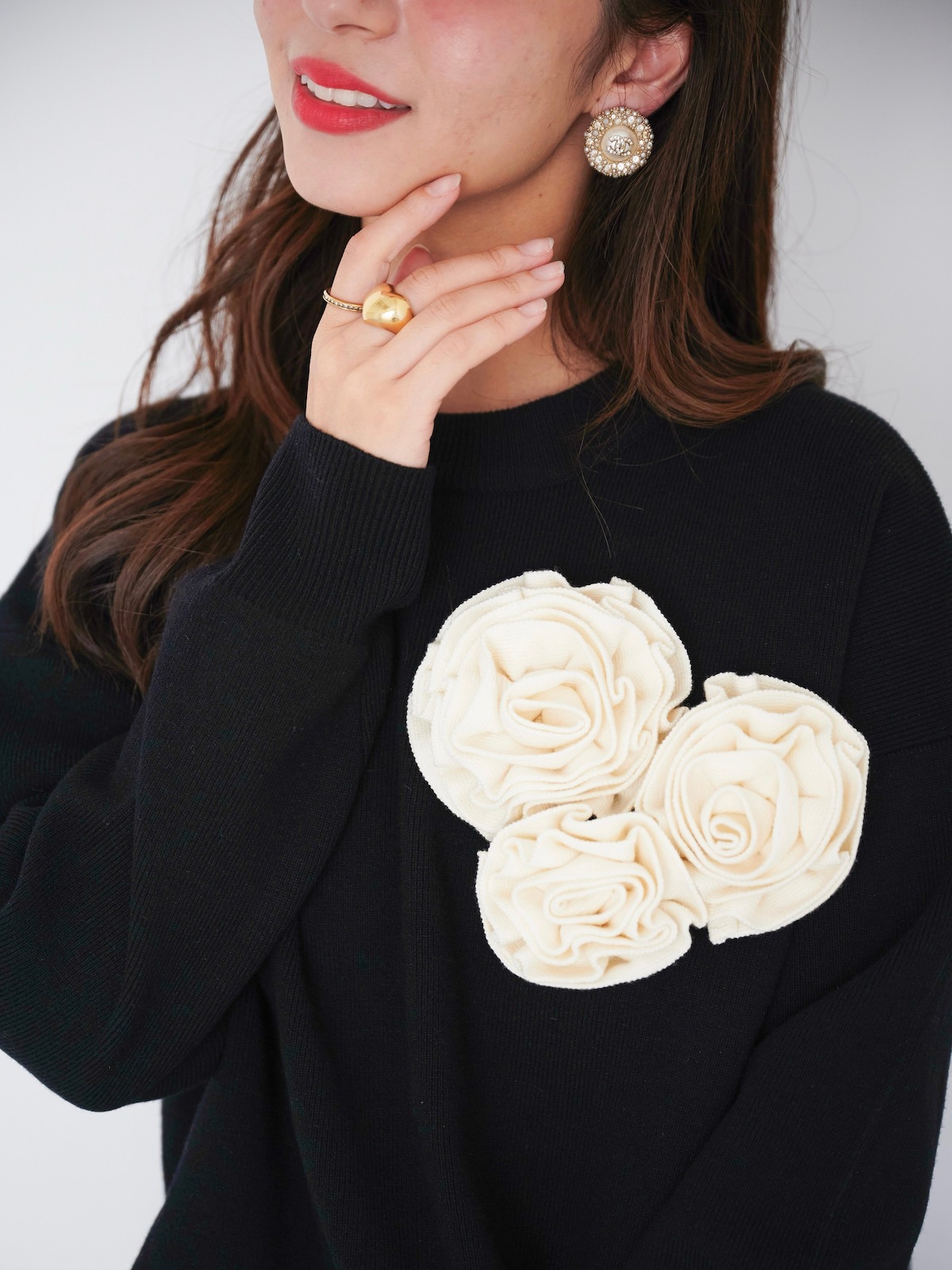 ローズニットワンピース【残り2点】