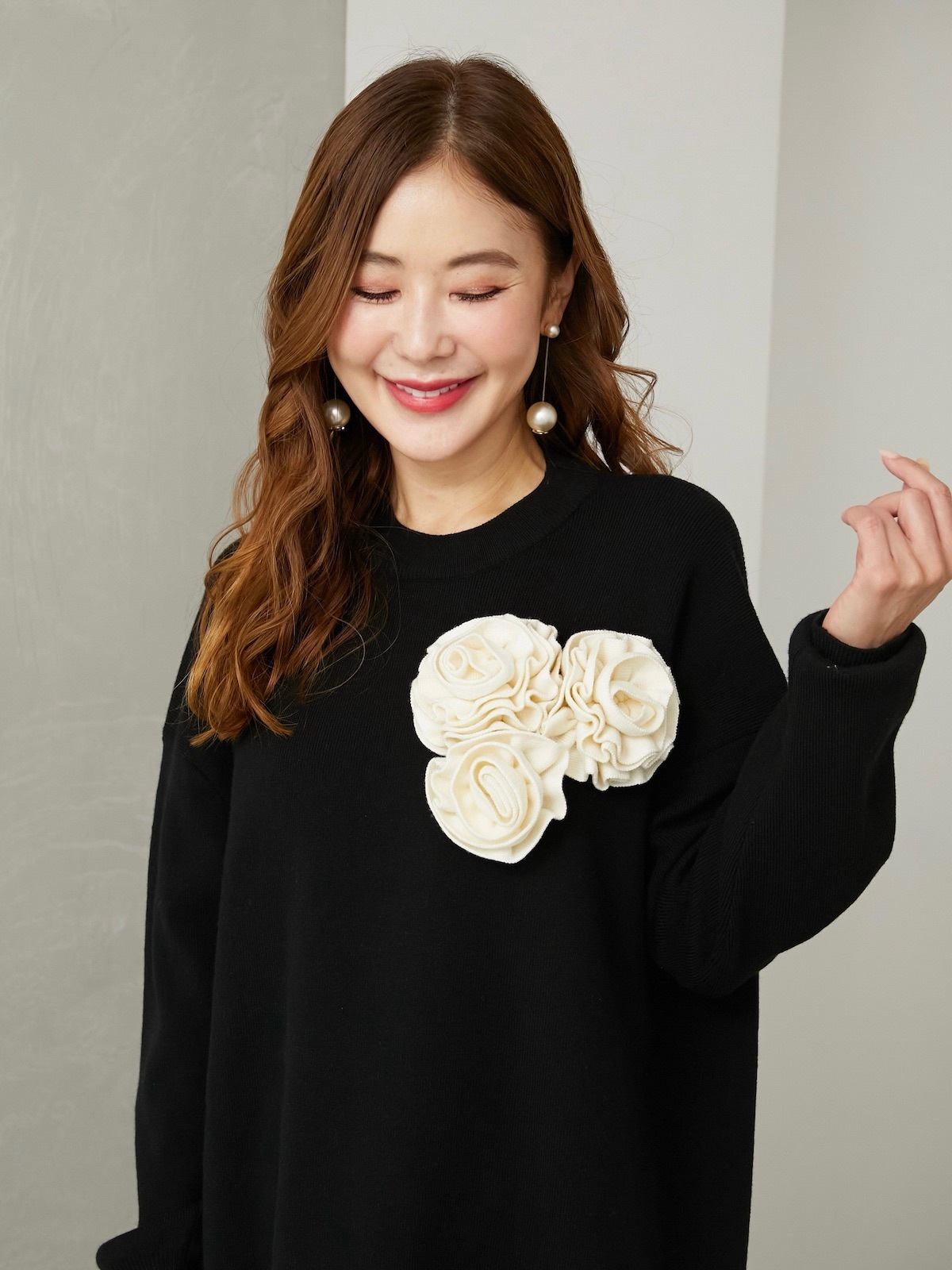 ローズニットワンピース【残り2点】