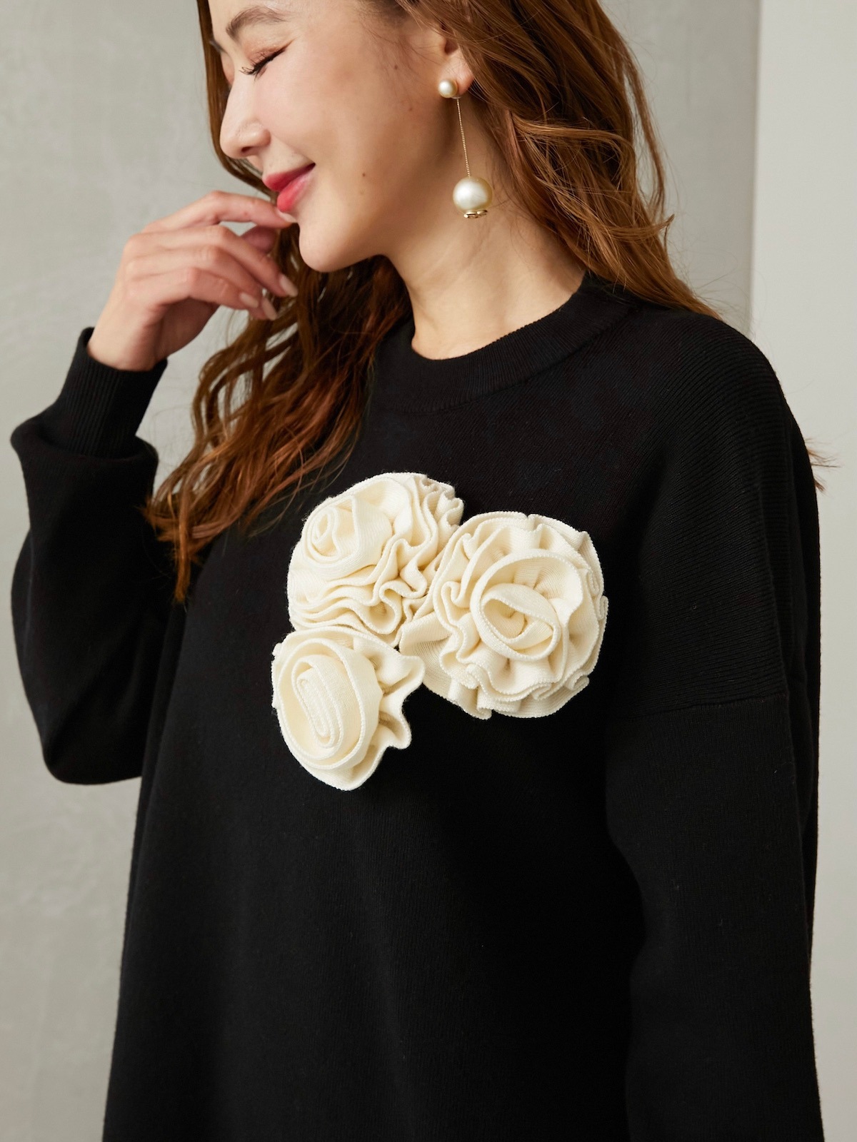 ローズニットワンピース【残り2点】