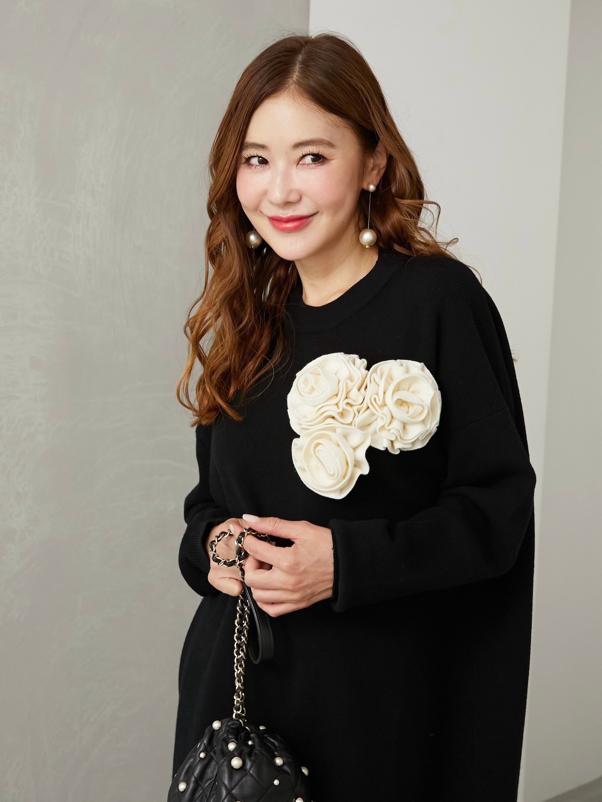 ローズニットワンピース【残り2点】